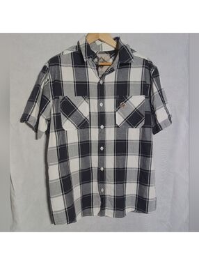 Beaver Canoe XL Men's Black and White Plaid Shirt